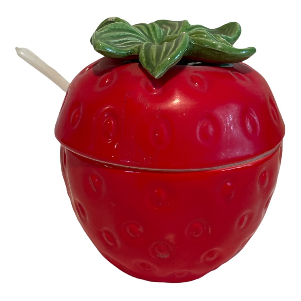 Vintage Strawberry Sugar Container
